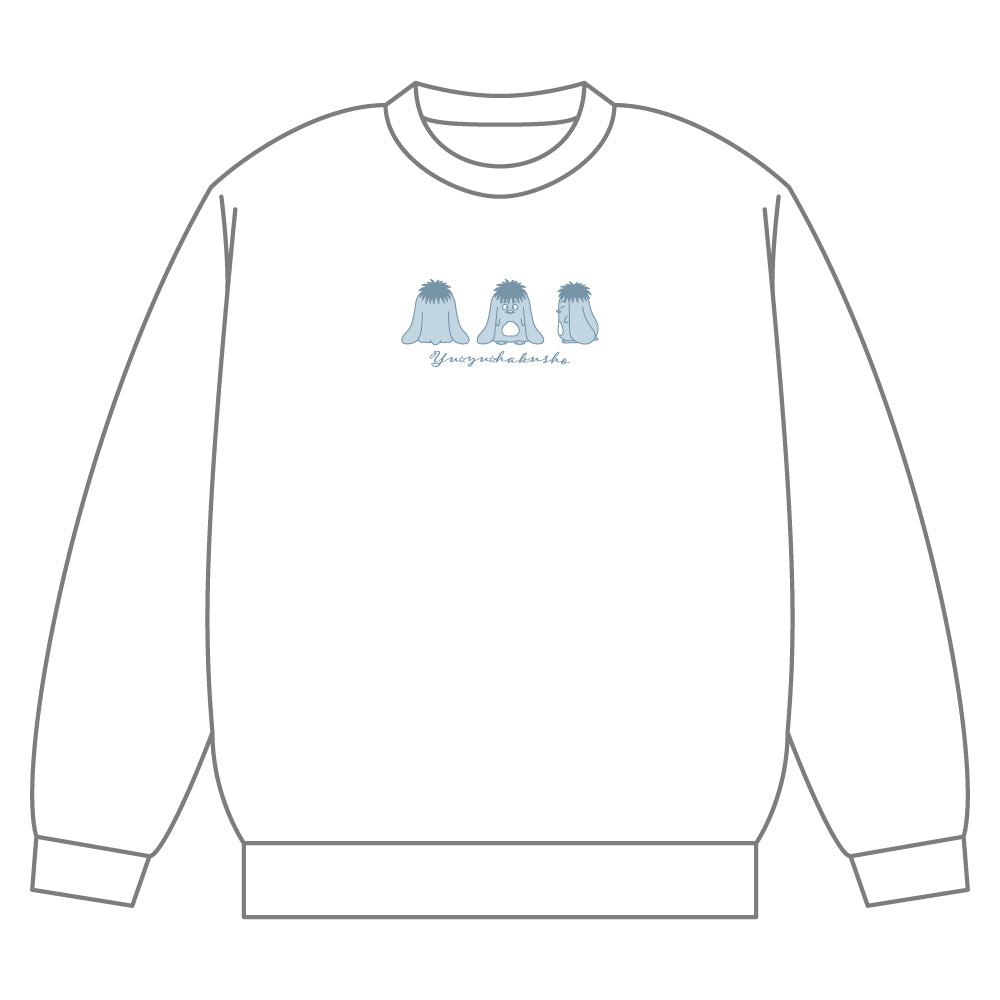 幽☆遊☆⽩書 × WIND AND SEA スウェット【L・白】 幽☆遊