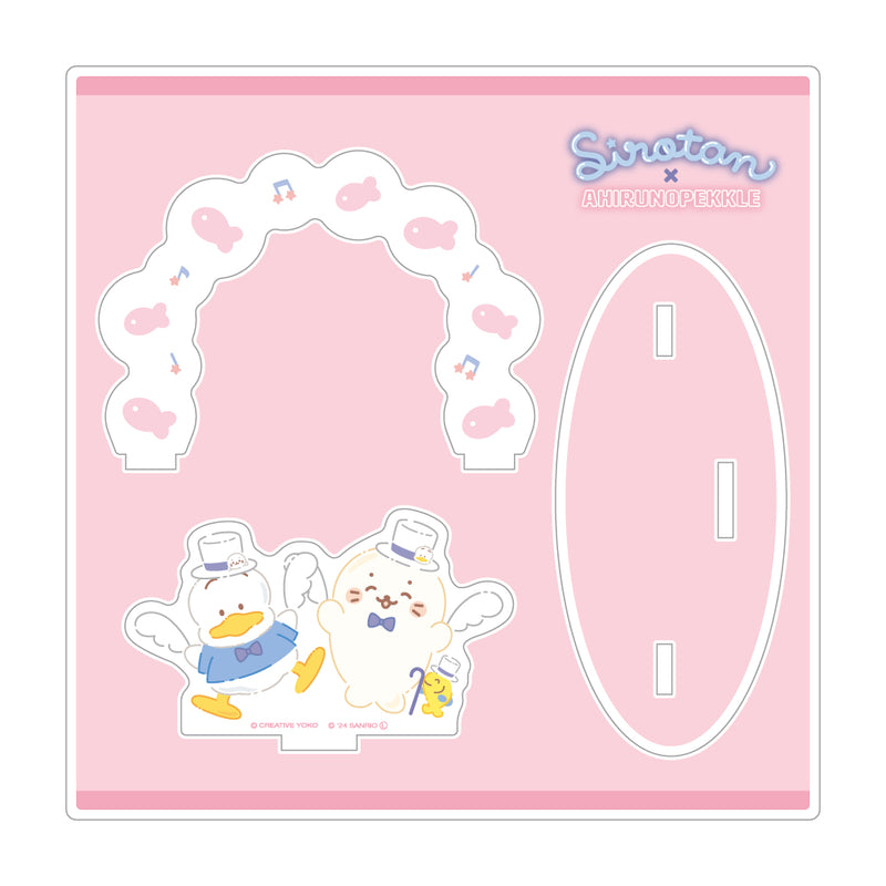 しろたん × はぴだんぶい アクリルジオラマ / しろたん×あひるのペックル
