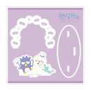 しろたん × はぴだんぶい アクリルジオラマ / しろたん×バッドばつ丸