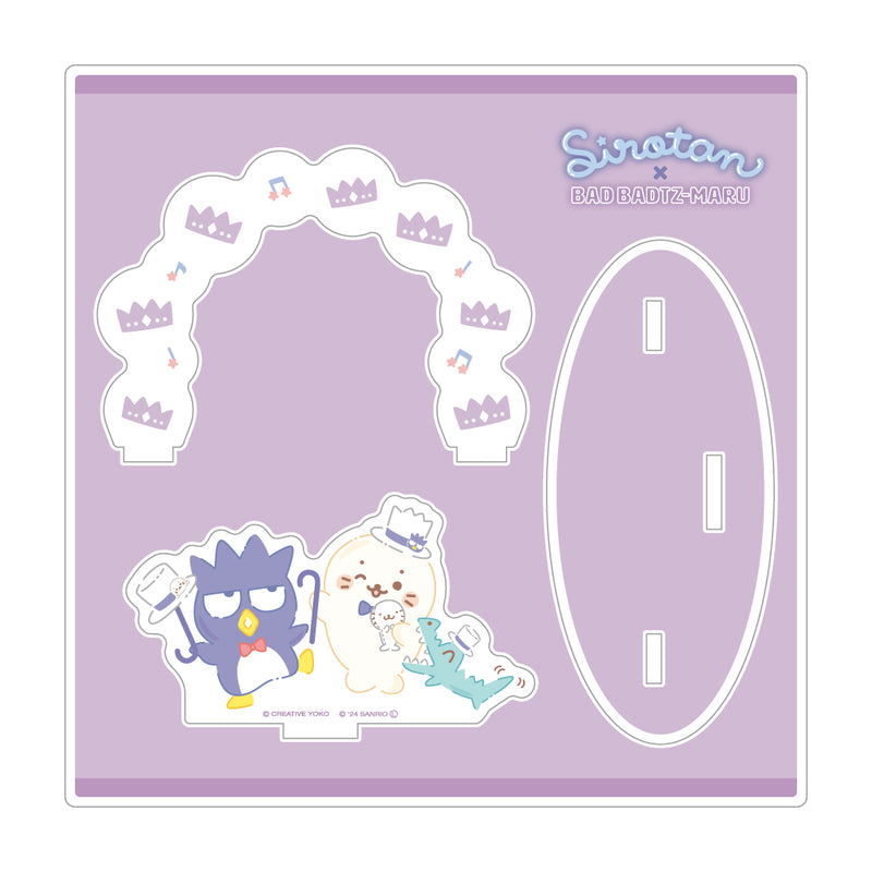 しろたん × はぴだんぶい アクリルジオラマ / しろたん×バッドばつ丸
