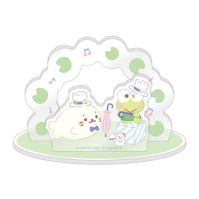 しろたん × はぴだんぶい アクリルジオラマ / しろたん×けろけろけろっぴ