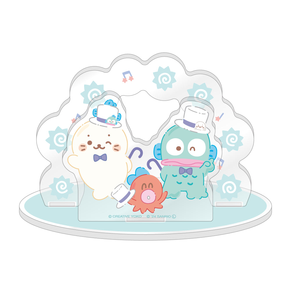 しろたん × はぴだんぶい アクリルジオラマ / しろたん×ハンギョドン