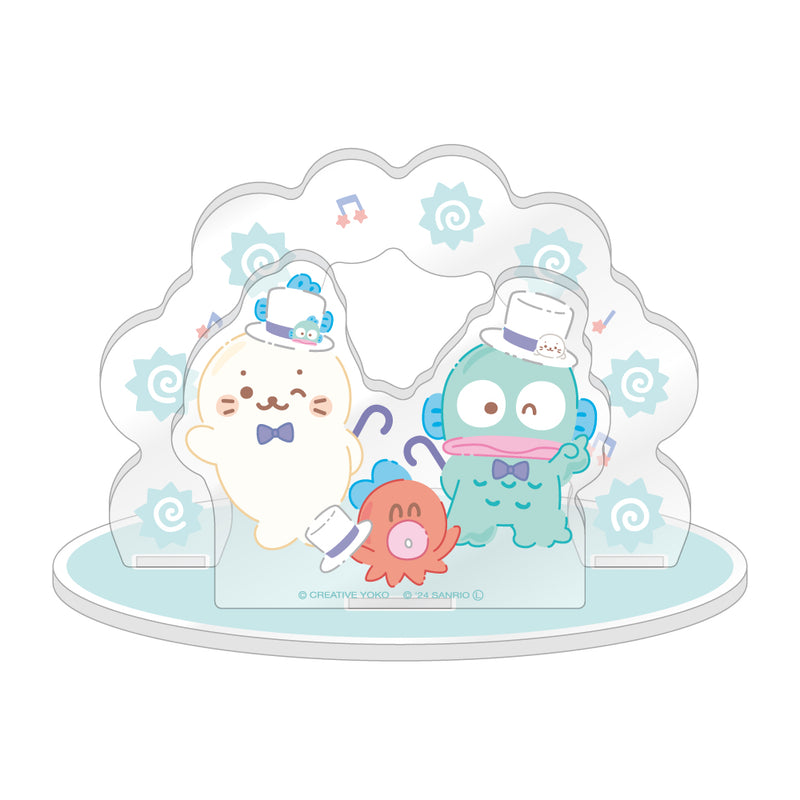 しろたん × はぴだんぶい アクリルジオラマ / しろたん×ハンギョドン