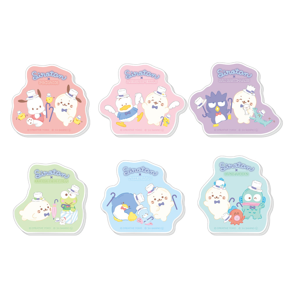 しろたん × はぴだんぶい トレーディングアクリルマグネット (BOX)