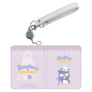 しろたん × はぴだんぶい 二つ折りパスケース / バッドばつ丸