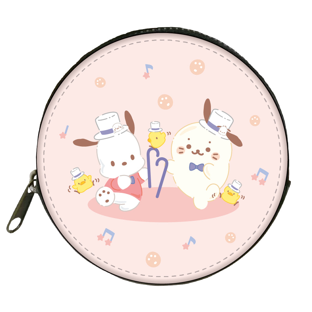 しろたん × はぴだんぶい コインケース / しろたん×ポチャッコ