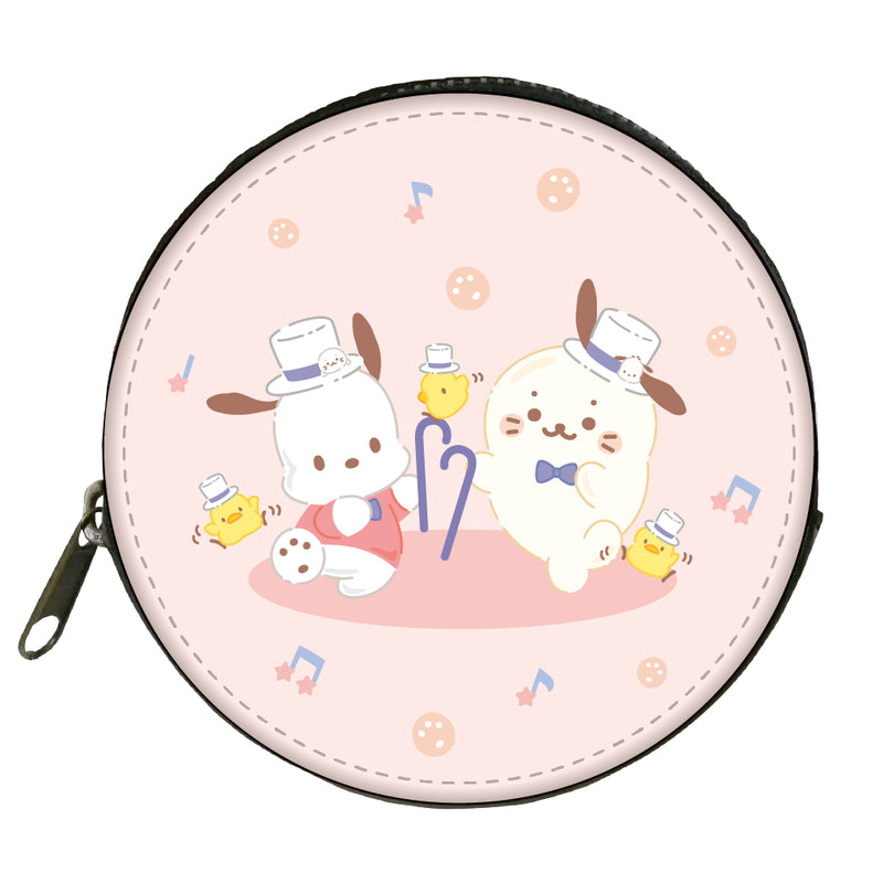 しろたん × はぴだんぶい コインケース / しろたん×ポチャッコ