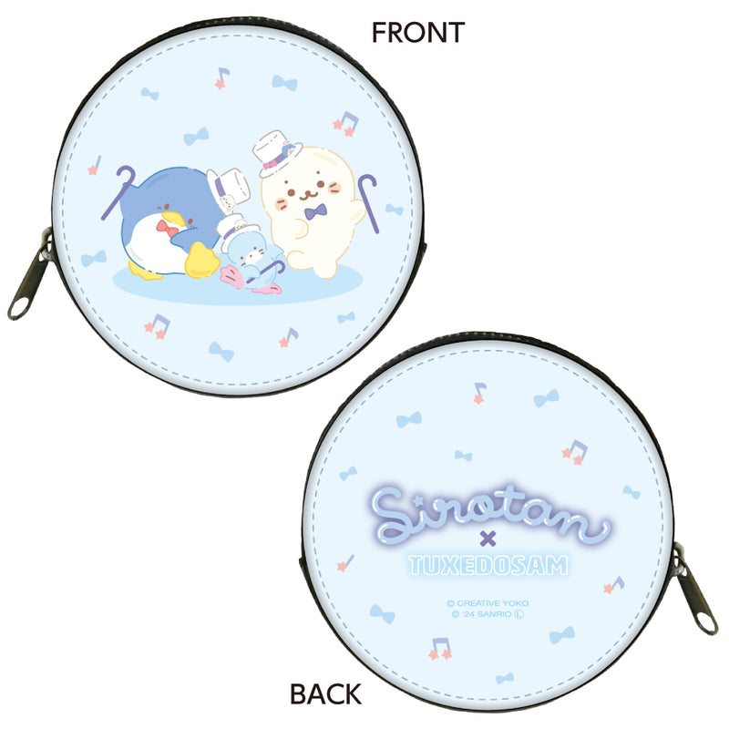 しろたん × はぴだんぶい コインケース / しろたん×タキシードサム