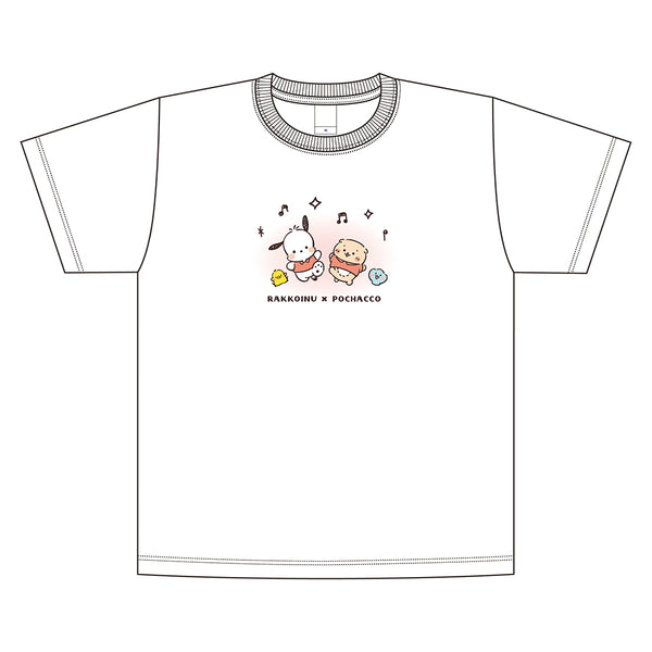 しろたん × はぴだんぶい Tシャツ / ポチャッコ