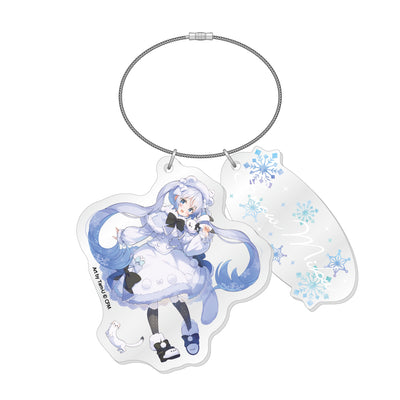 雪ミク×き花 2連アクリルチャーム