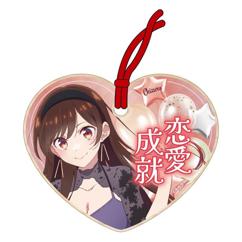 彼女、お借りします 描き下ろし絵馬風ストラップ ドレスver