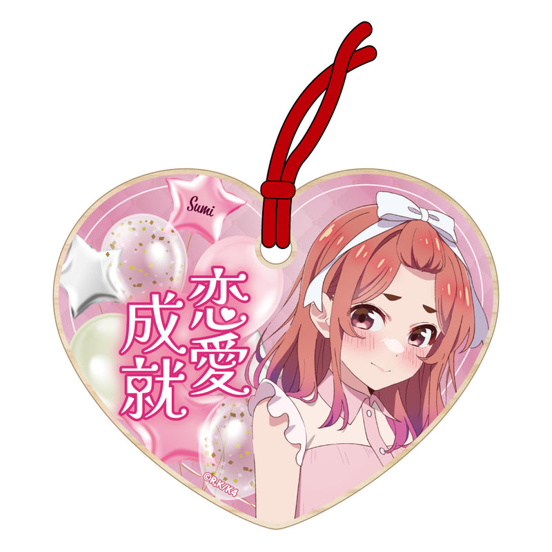 『The Princess Strawberry.*』シーグラスアート 彼女、お借りします 描き下ろし絵馬風ストラップ ドレスver