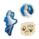 初音ミク×ラスカル 2025 きらきらクリアステッカー3枚セット / 鏡音リン