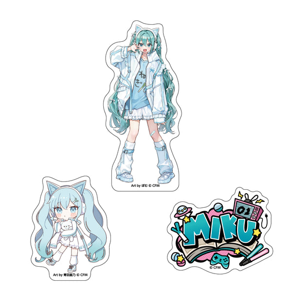 初音ミク ステッカー3枚セット akiba culture fashion / 初音ミク