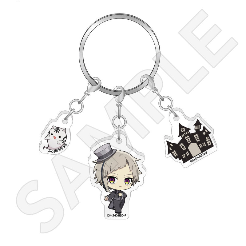 文豪ストレイドッグス 3連アクリルキーホルダー Ghost House ver. / 中島敦