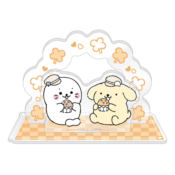 しろたん × サンリオキャラクターズ vol.3　アクリルジオラマ / しろたん×ポムポムプリン