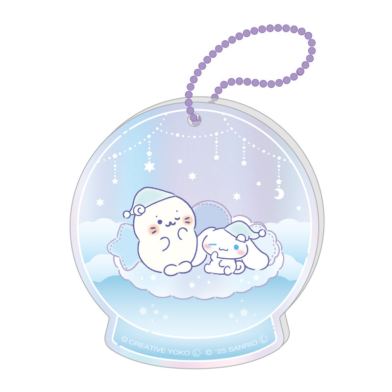 しろたん × サンリオキャラクターズ vol.3　オーロラアクリルキーホルダー / しろたん×シナモロール