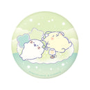 しろたん × サンリオキャラクターズ vol.3　ぷにぷに缶バッジ / しろたん×ポムポムプリン