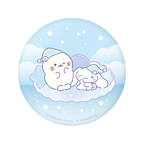 しろたん × サンリオキャラクターズ vol.3　ぷにぷに缶バッジ / しろたん×シナモロール