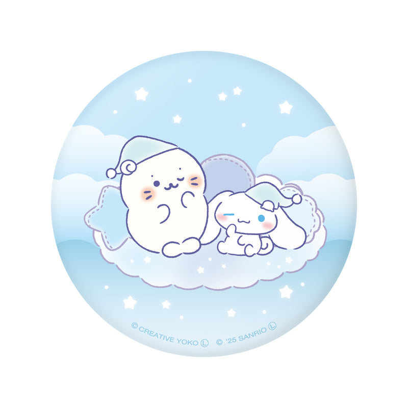 しろたん × サンリオキャラクターズ vol.3　ぷにぷに缶バッジ / しろたん×シナモロール