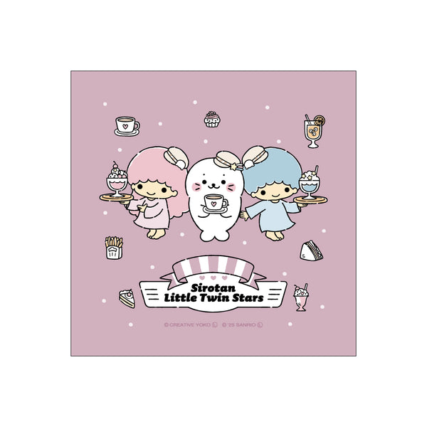 しろたん × サンリオキャラクターズ vol.3　ハンドタオル / しろたん×リトルツインスターズ