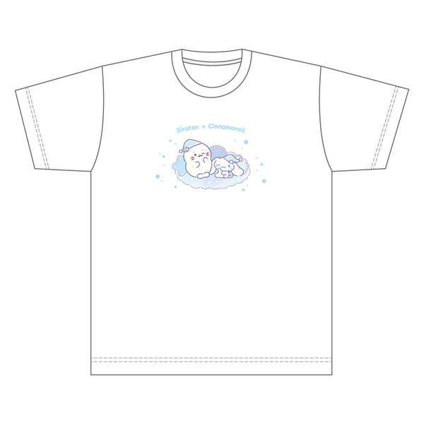 しろたん × サンリオキャラクターズ vol.3　Tシャツ / しろたん×シナモロール