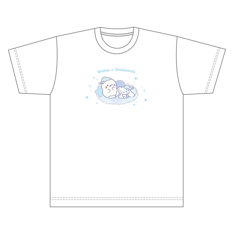 しろたん × サンリオキャラクターズ vol.3　Tシャツ / しろたん×シナモロール