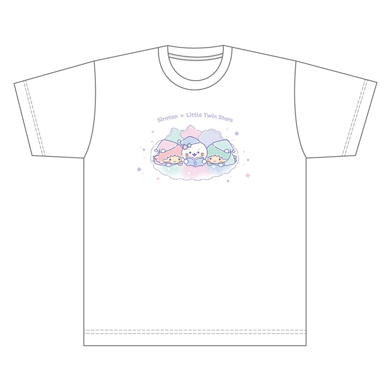 しろたん × サンリオキャラクターズ vol.3　Tシャツ / しろたん×リトルツインスターズ