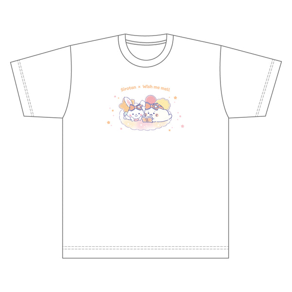 しろたん × サンリオキャラクターズ vol.3　Tシャツ / しろたん×ウィッシュミーメル