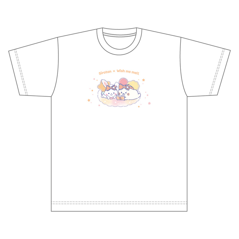 しろたん × サンリオキャラクターズ vol.3　Tシャツ / しろたん×ウィッシュミーメル