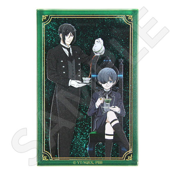 黒執事 -緑の魔女編- 描き下ろしグリッターアクリルブロック / セバスチャン&シエル