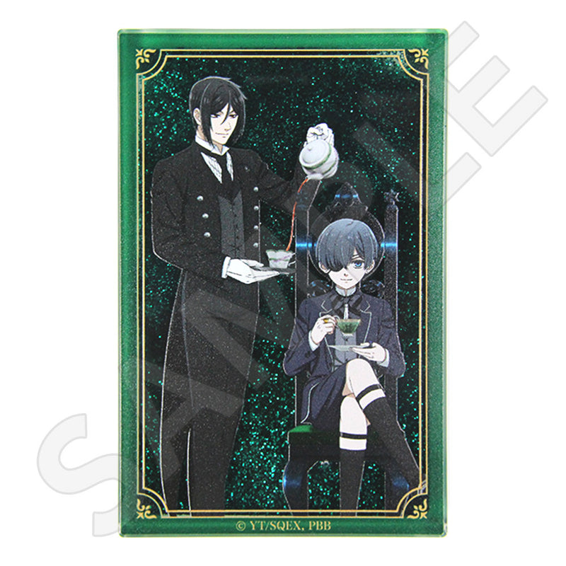 黒執事 -緑の魔女編- 描き下ろしグリッターアクリルブロック / セバスチャン&シエル