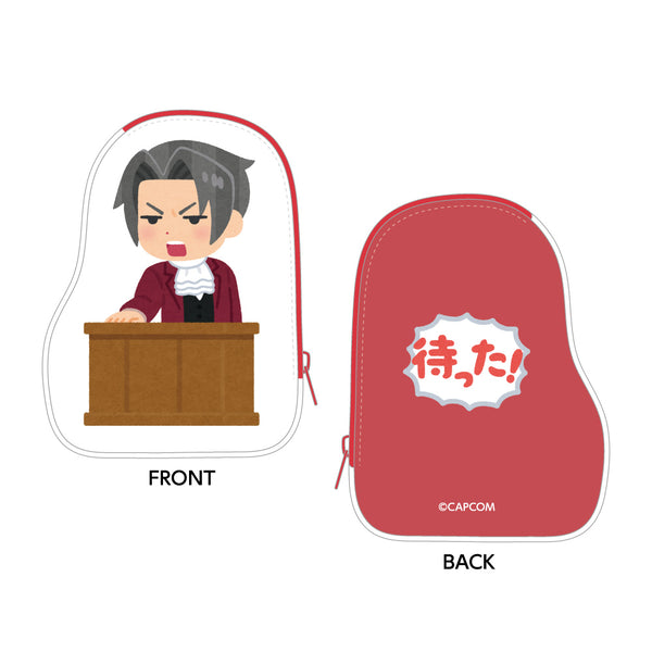 逆転裁判×いらすとや ダイカットポーチ / 御剣 怜侍| アニメ グッズ