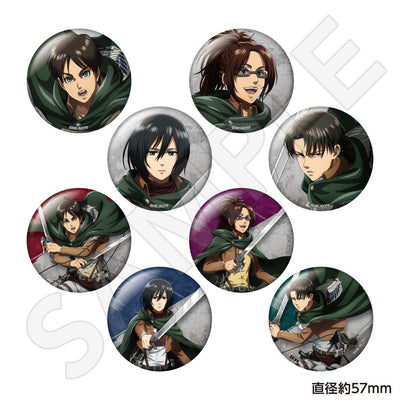 進撃の巨人 トレーディング缶バッジ Fighting ver. (BOX)
