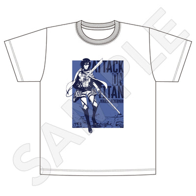 進撃の巨人 Tシャツ Fighting ver. / ミカサ・アッカーマン