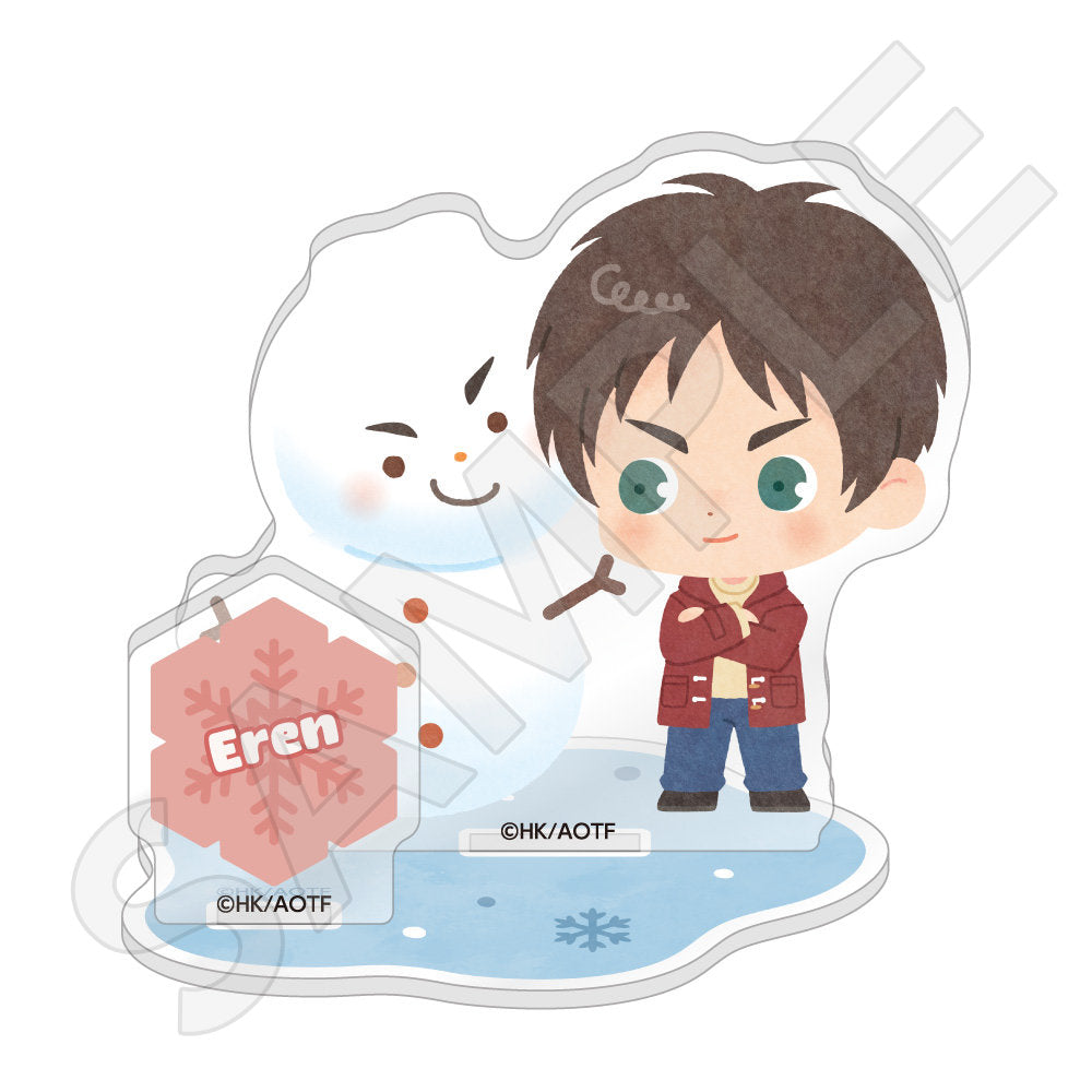進撃の巨人 ちびキャラアクリルスタンド 雪だるまver. / エレン・イェーガー