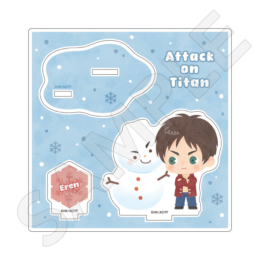 進撃の巨人 ちびキャラアクリルスタンド 雪だるまver. / エレン