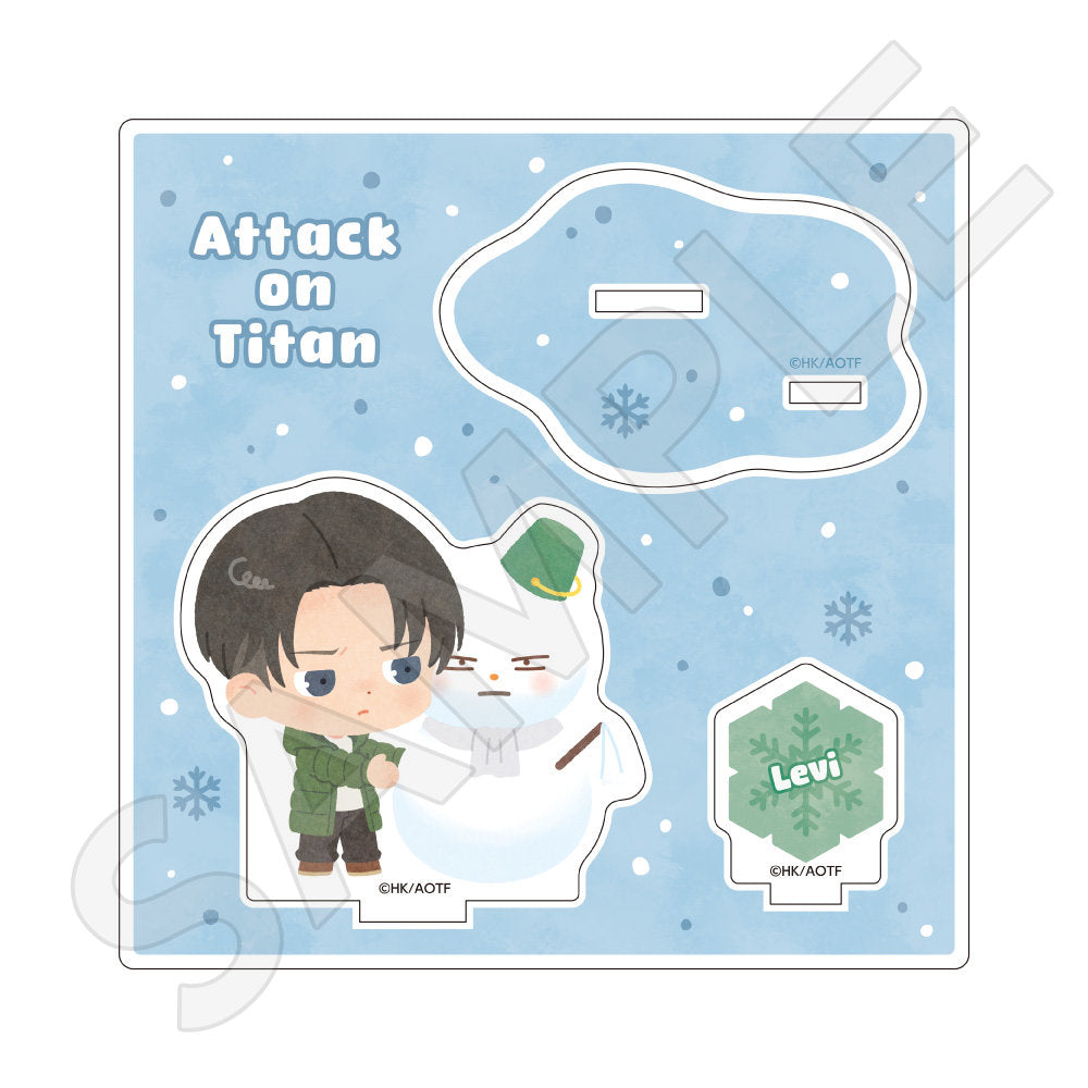進撃の巨人 ちびキャラアクリルスタンド 雪だるまver. / リヴァイ
