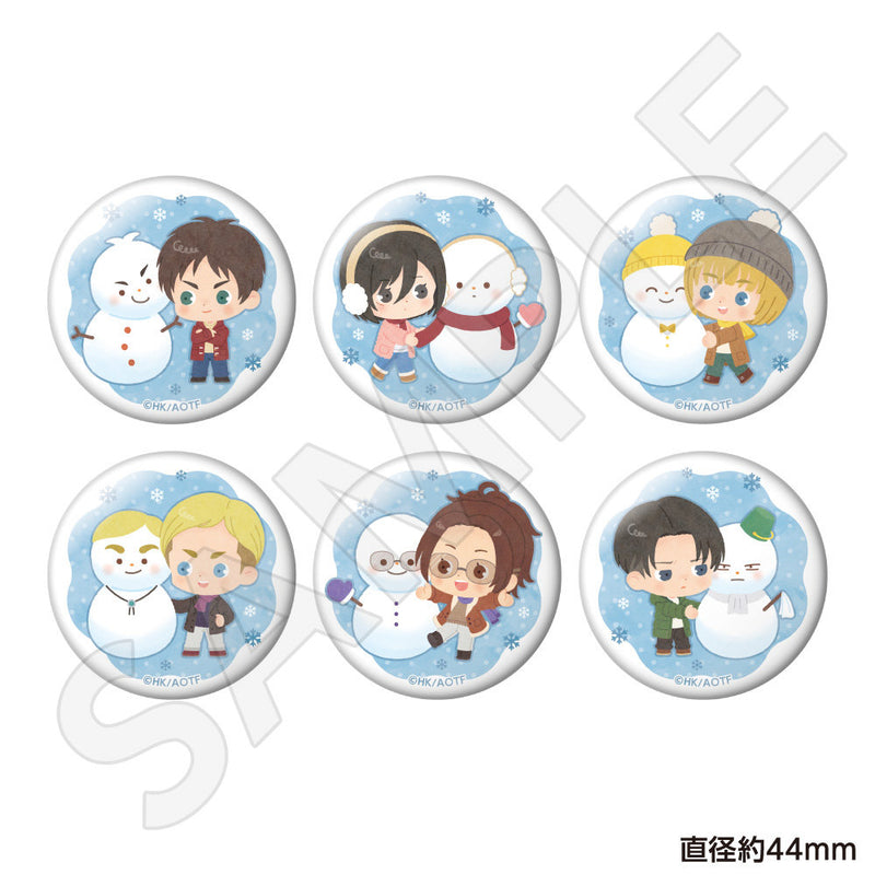 進撃の巨人 トレーディングミニ缶バッジ 雪だるまver. (単品)| アニメ
