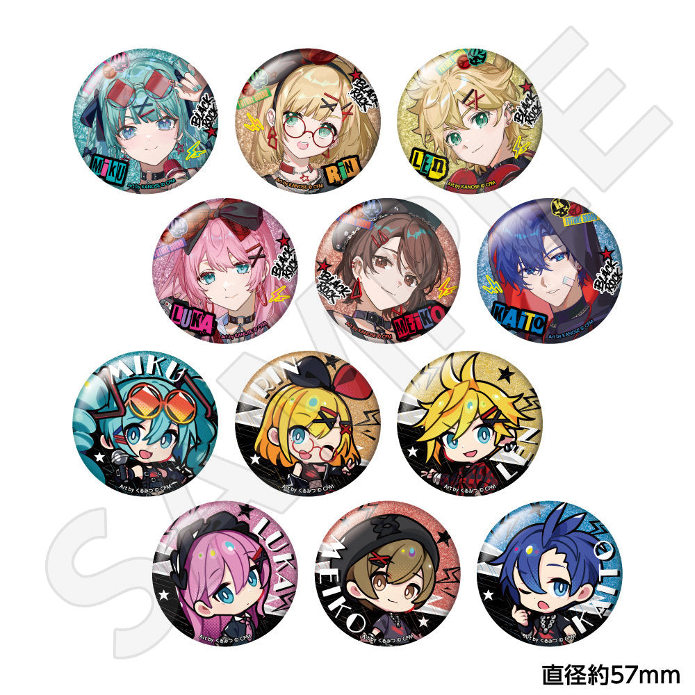 初音ミク トレーディンググリッター缶バッジ バンドver. (単品