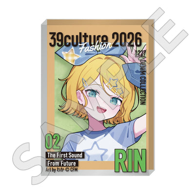 39Culture 2026 FASHION 雑誌風アクリルブロック / 鏡音リン
