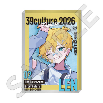 39Culture 2026 FASHION 雑誌風アクリルブロック / 鏡音レン