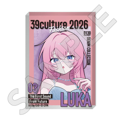 39Culture 2026 FASHION 雑誌風アクリルブロック / 巡音ルカ