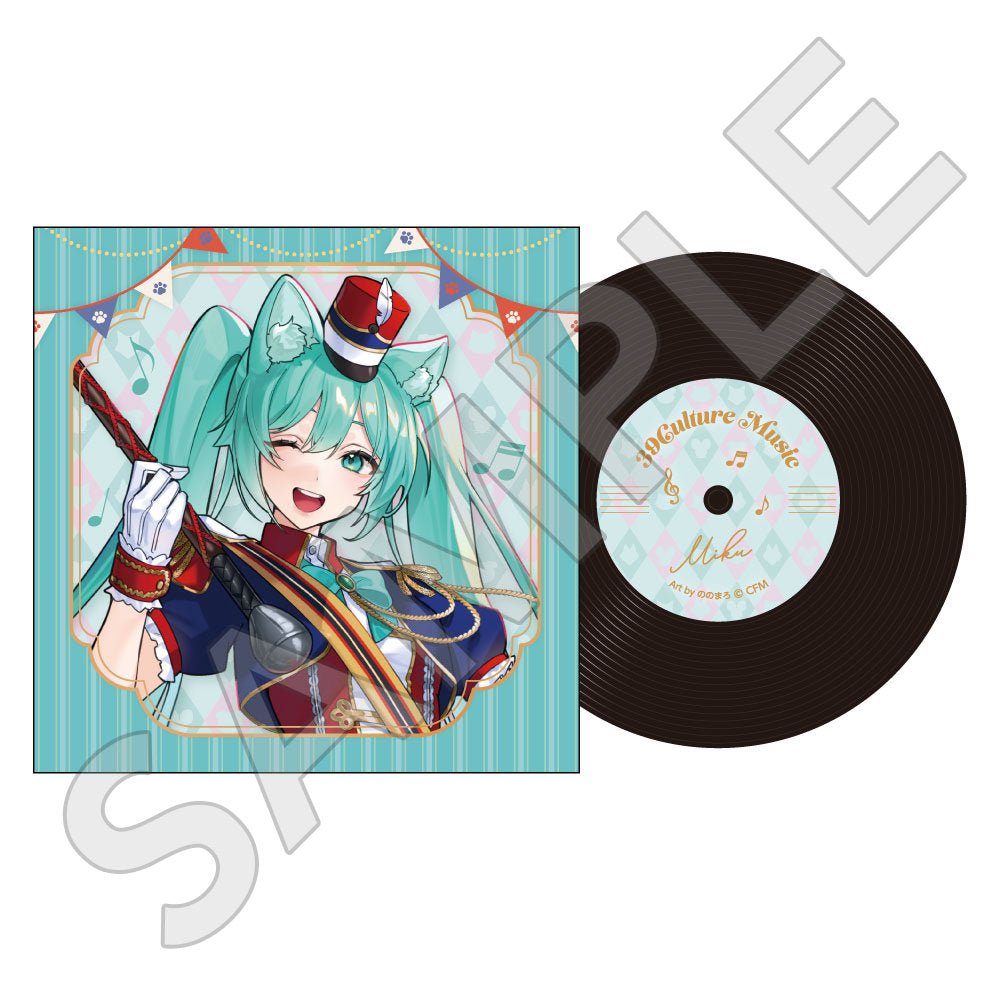 39Culture 2026 MUSIC レコード風コースター / 初音ミク