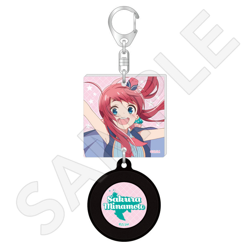 値*可様 ゾンビランドサガ マンホール型キーホルダー 源さくら ラバスト ゾンビランドサガ レコード風キーホルダー / 源 さくら| アニメ グッズ
