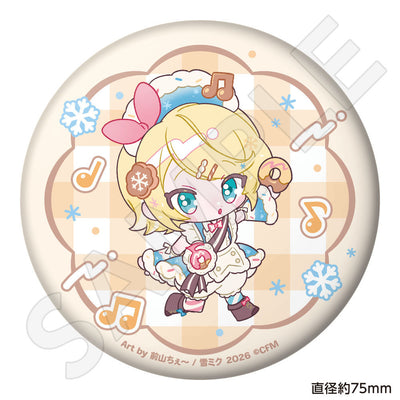 SNOW MIKU 2026 ぷにぷに缶バッジ 鏡音リン 前山ちぇ～ ver.