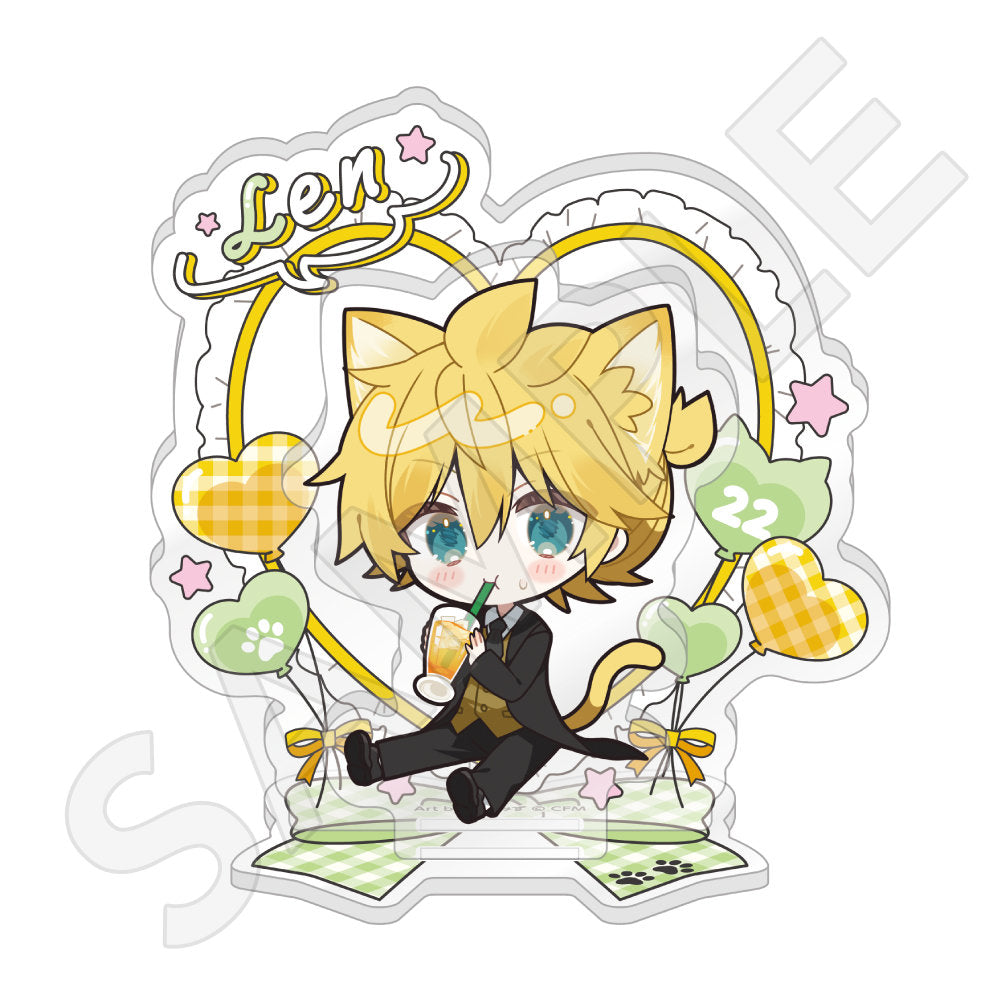 ちびキャラアクリルジオラマ 猫耳カフェver. 鏡音レン