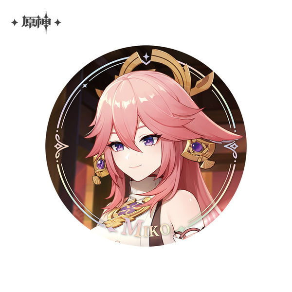 原神 キャラPVシリーズ 缶バッジ 八重神子| アニメ グッズ 通販