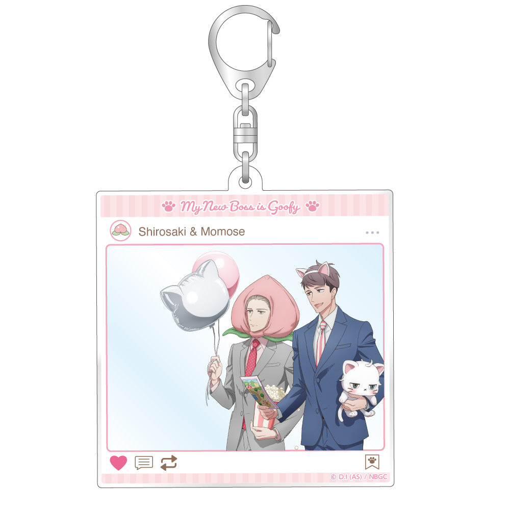 SNS風アクリルキーホルダー