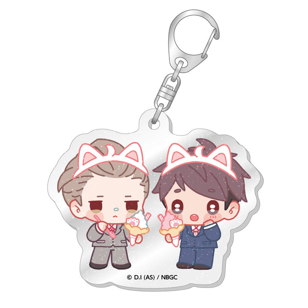 TVアニメ「新しい上司はど天然」 ラメ入りアクリルキーホルダー/白崎